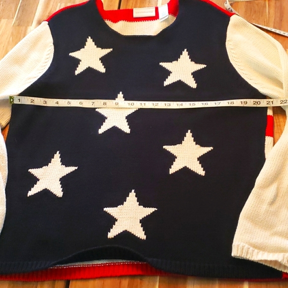 Liz Claiborne Stars and Stripes Sweater - Size XL - Picture 4 of 6